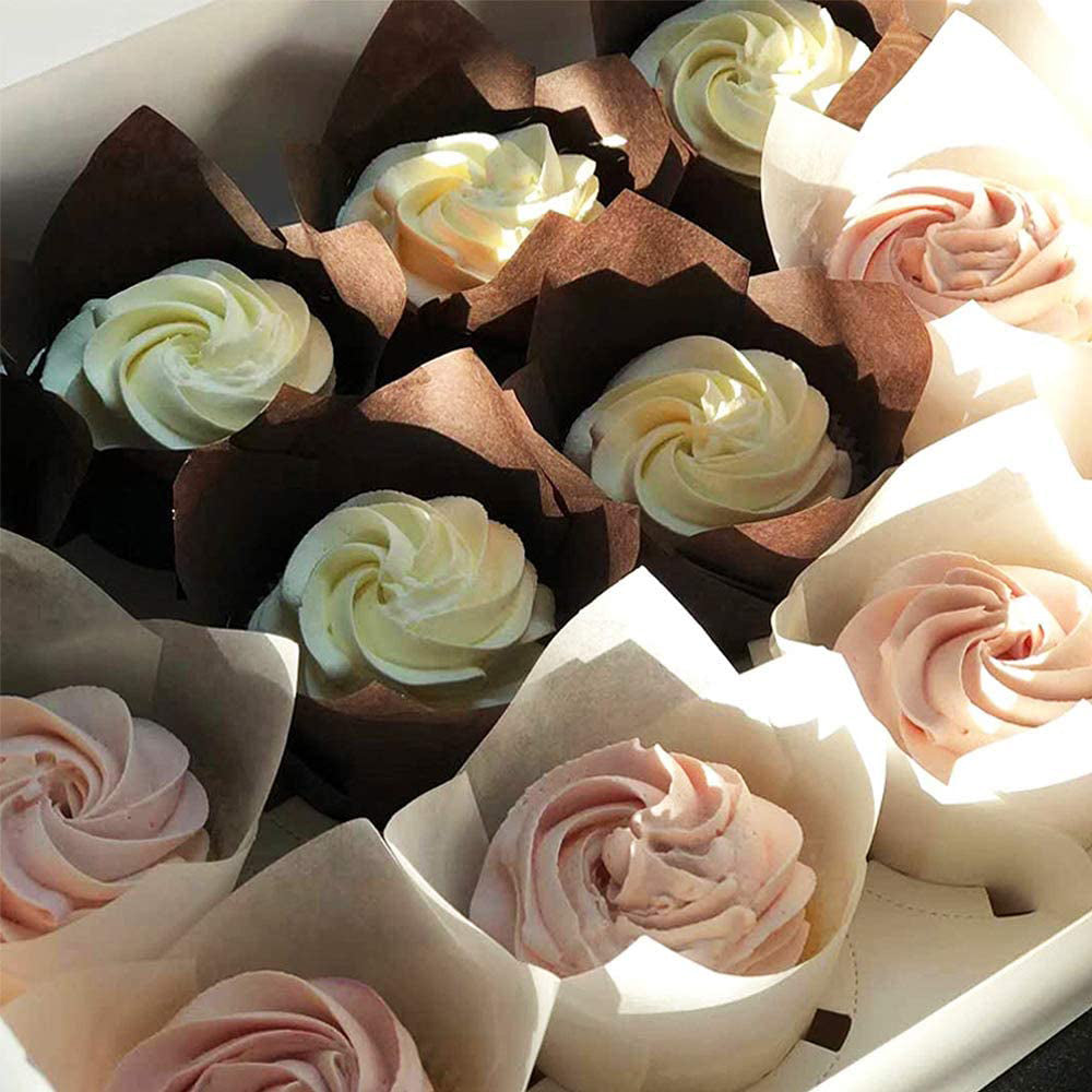 200-Piece:Tulip Cupcake Baking Cups