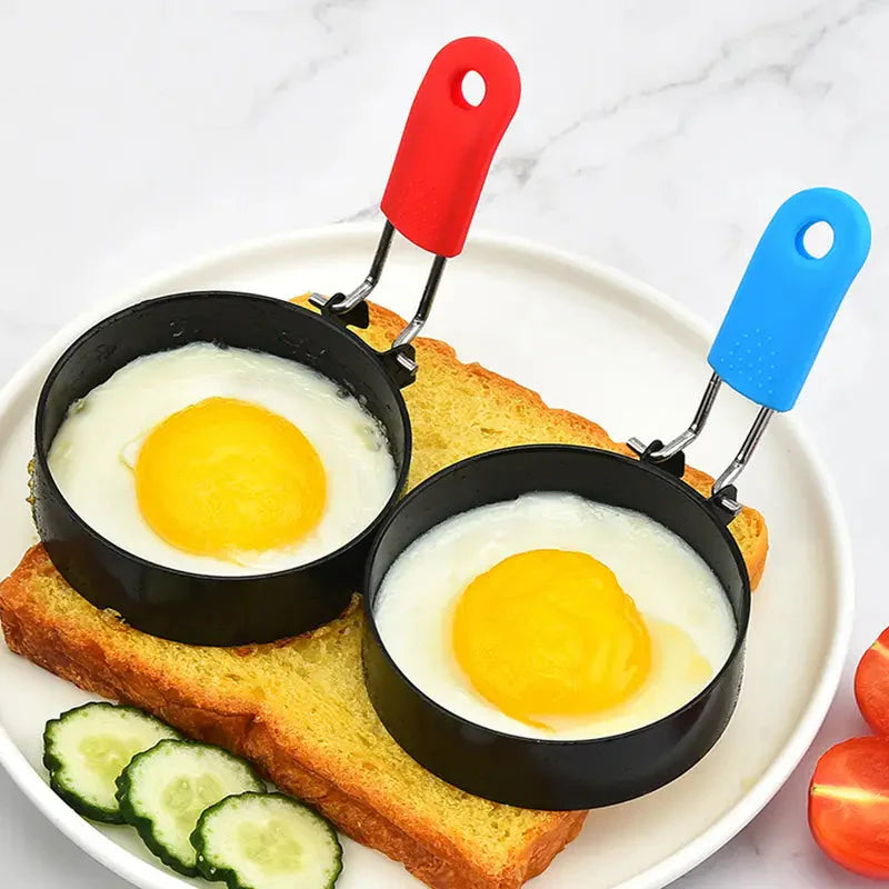 4-Pack: Stainless Steel Egg Non-Stick Omelet Ring