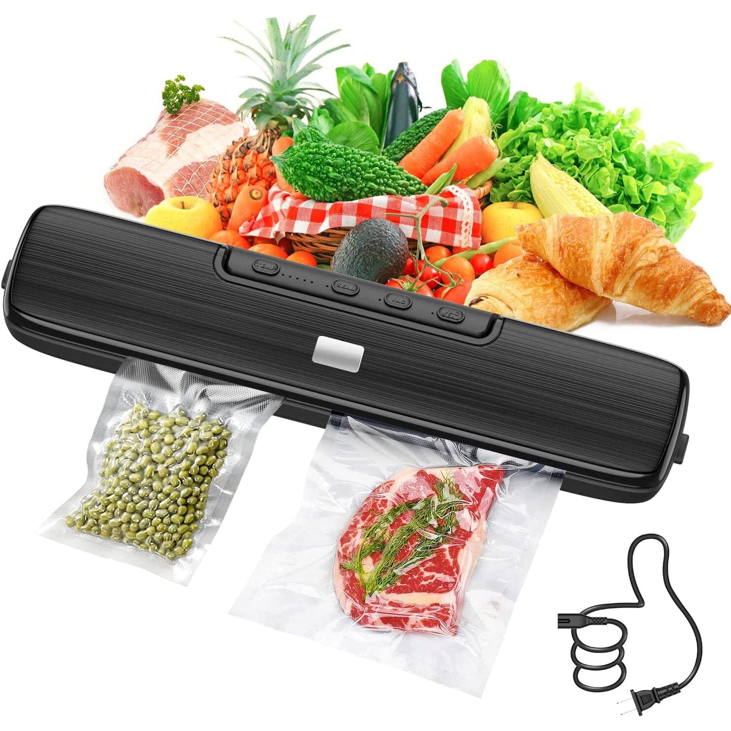 Food Vacuum Sealer Automatic Air Sealing System