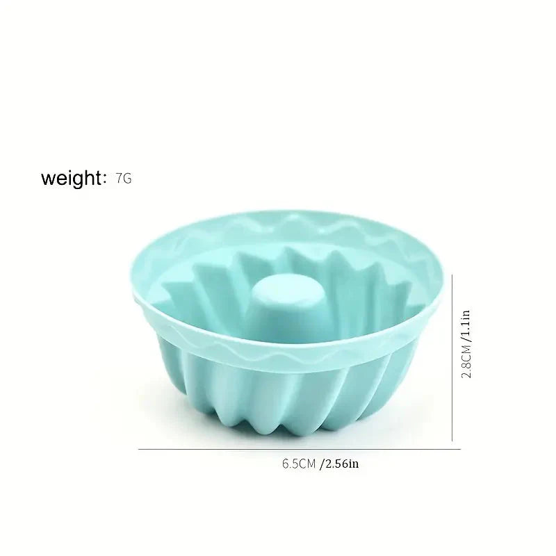 12-Pieces: Silicone Heritage Bundtlette Cake Mold