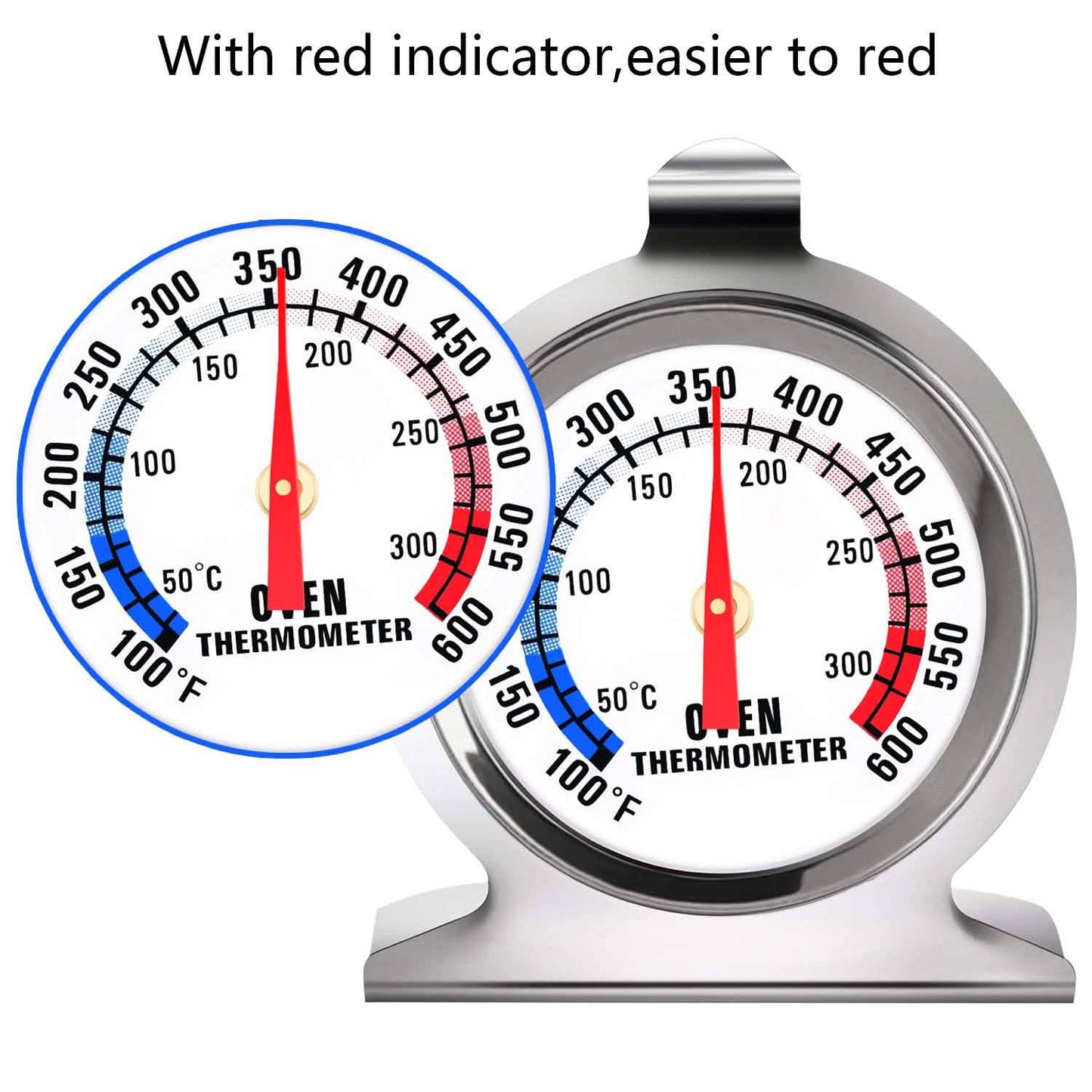 2-Pack: 100-600°F Oven Thermometers