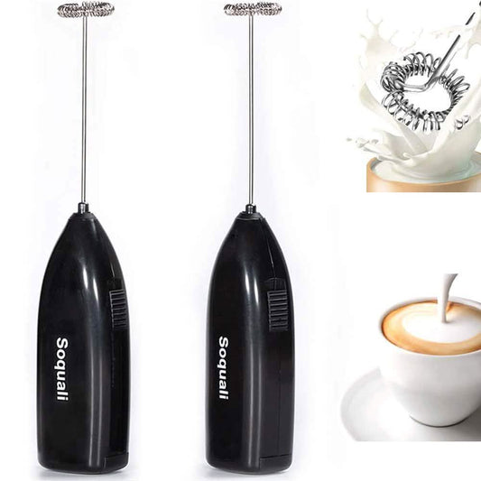 2-Pack: Milk Frother Handheld Battery Operated
