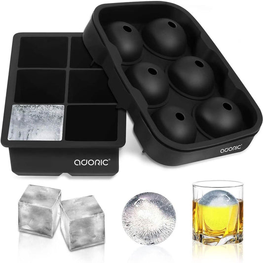 2-Pack Set: Adoric Life Silicone Ice Cube Molds