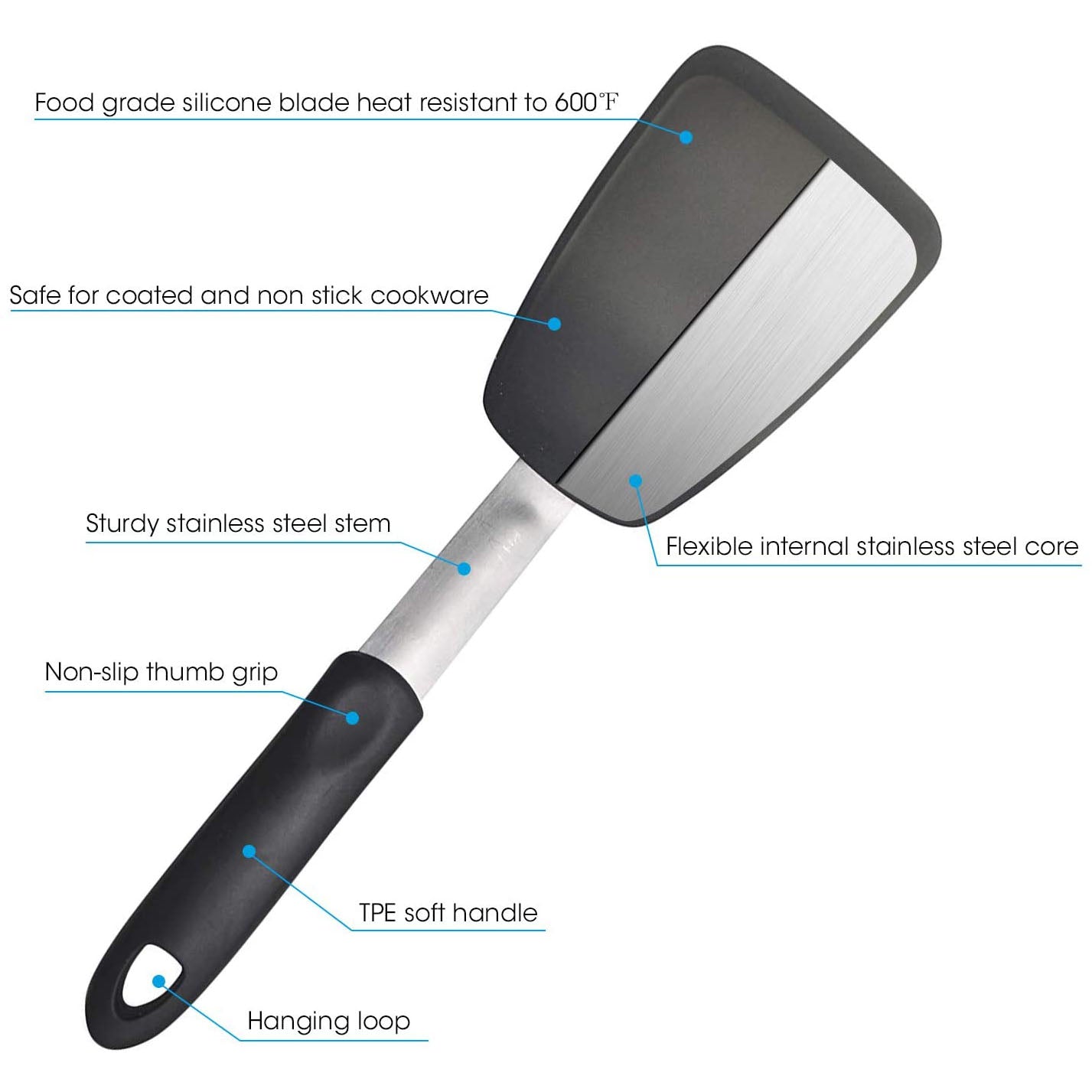 2-Pack: Unicook Flexible Silicone Spatula