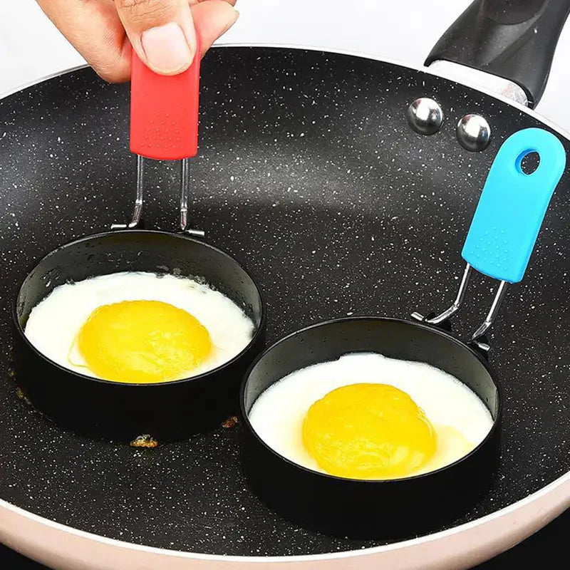 4-Pack: Stainless Steel Egg Non-Stick Omelet Ring
