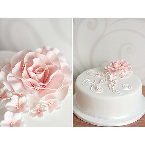 6-Piece: Baking Mold Fondant Cake Sugarcraft Rose Flower Cookie