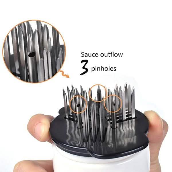 Stainless Steel Seasoning and Marinade Injector Needle Meat Tenderizer